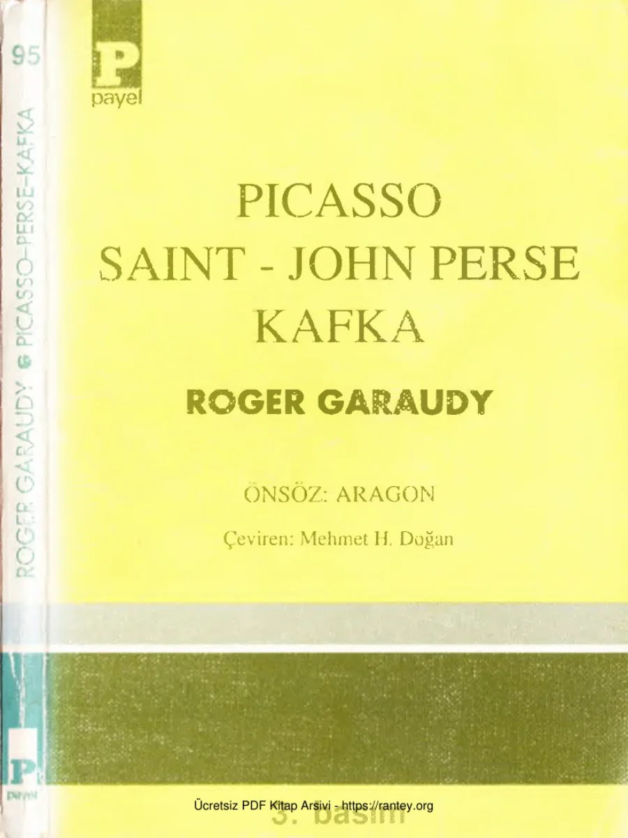 Picasso Saint John Perse Kafka Payel Yayınları kapak görseli