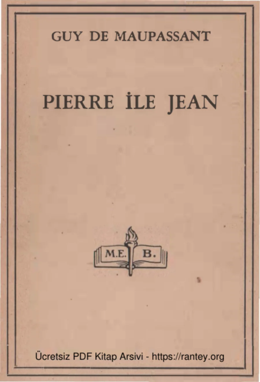 Pierre İle Jean kapak görseli