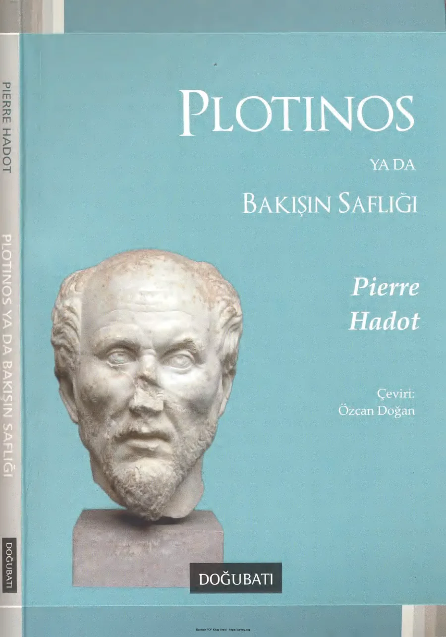Plotinos Ya da Bakışın Saflığı kapak görseli