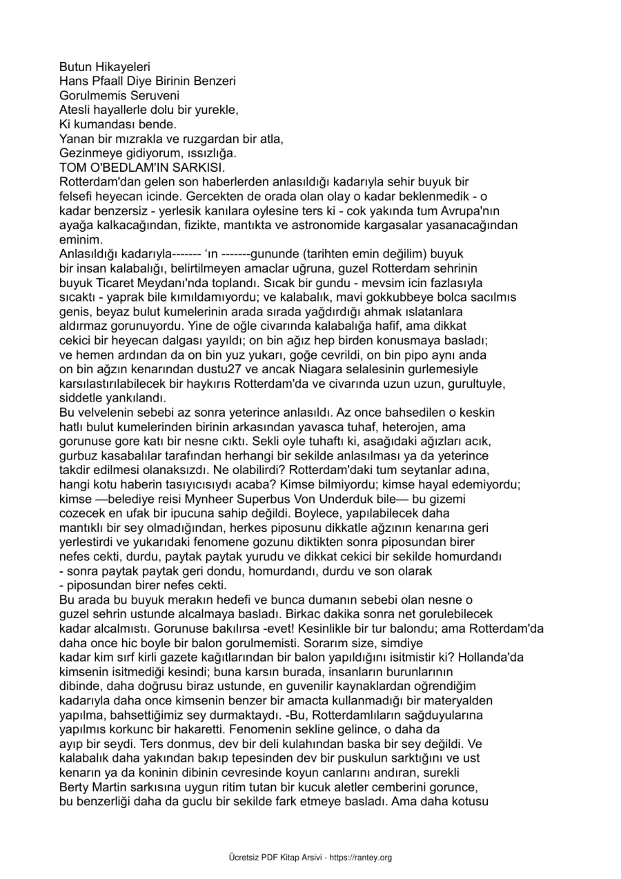 Poe tum hikayeler kapak görseli
