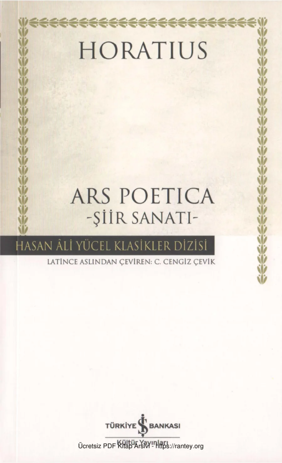 Poetika Şiir Sanatı kapak görseli