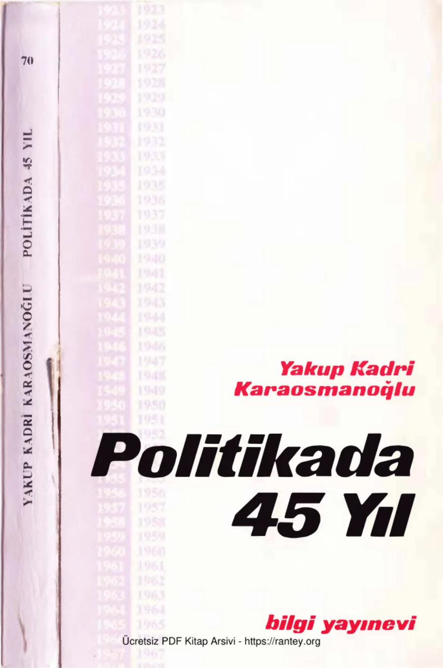 Politikada 45 Yıl kapak görseli