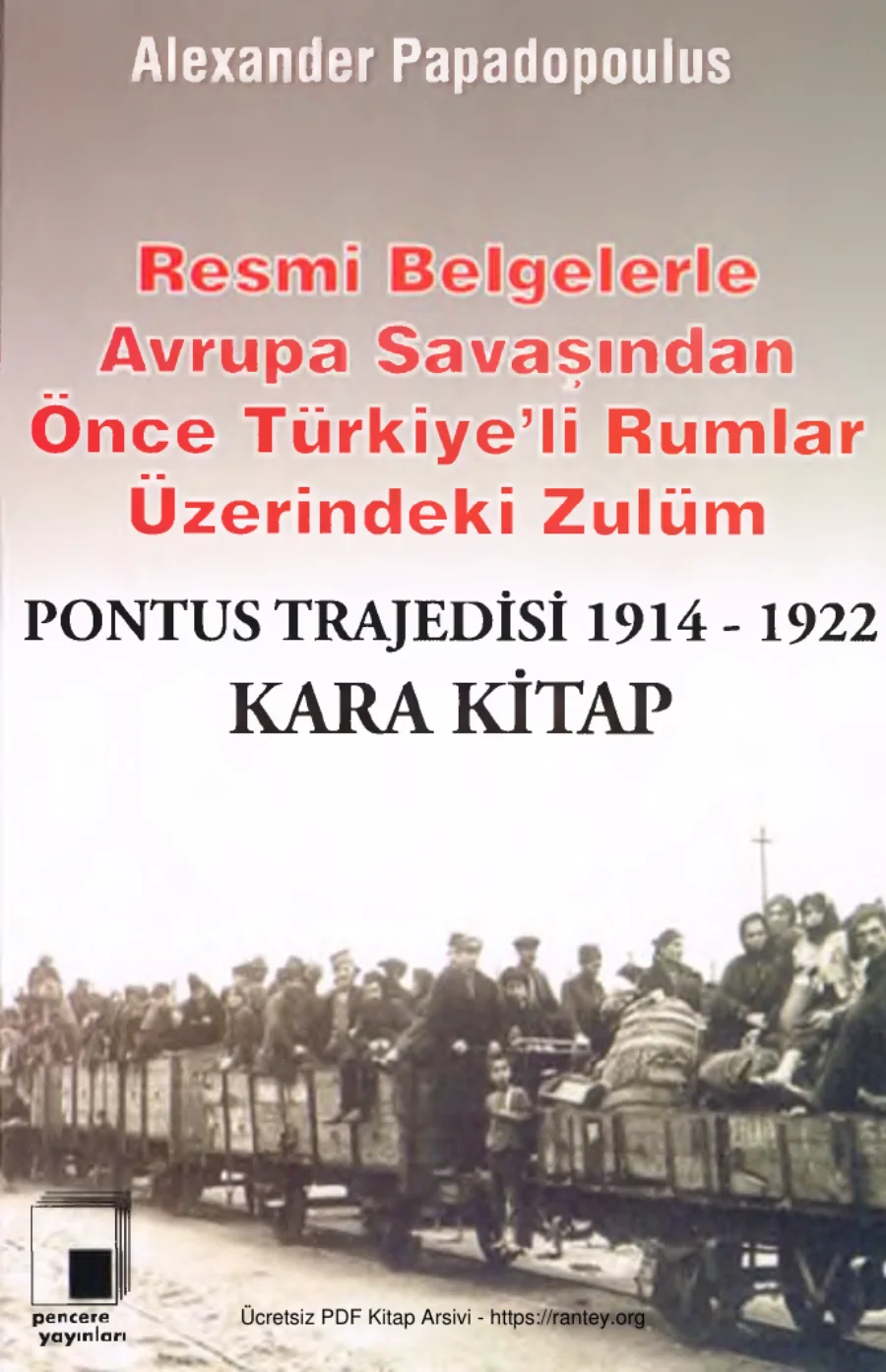 Pontus Trajedisi 1914 1922 Kara Kitap kapak görseli