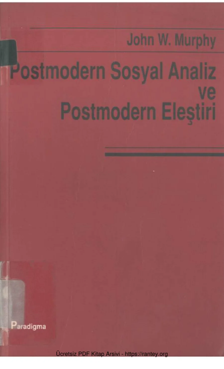 Postmodern Sosyal Analiz ve Postmodern Eleştiri kapak görseli