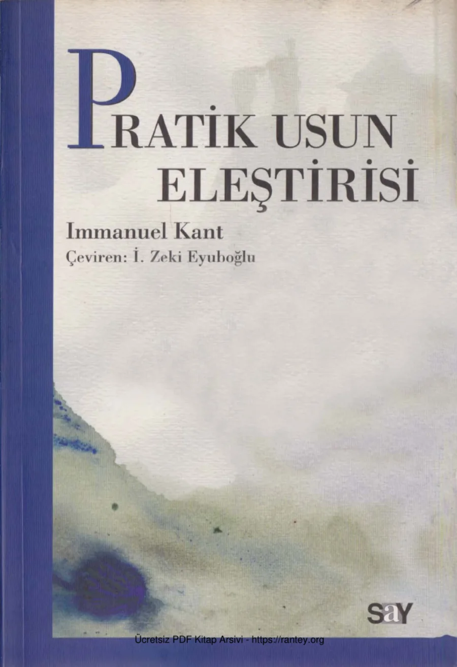 Pratik Aklın Usun Eleştirisi kapak görseli