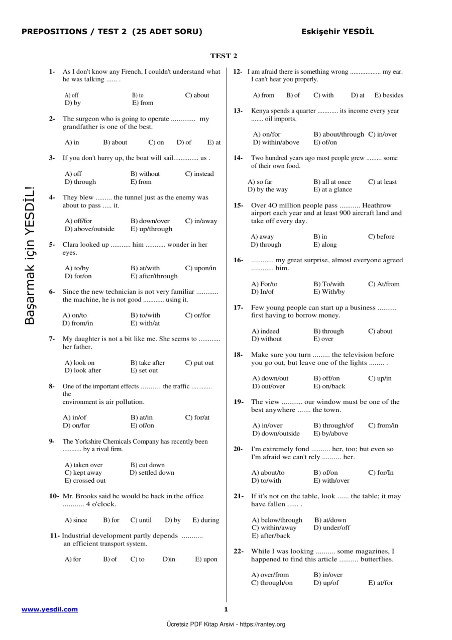 Prepositions TEST2 kapak görseli