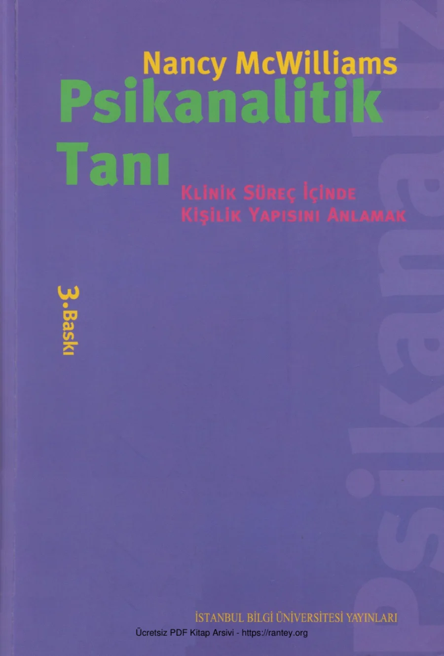 Psikanalitik Tanı kapak görseli