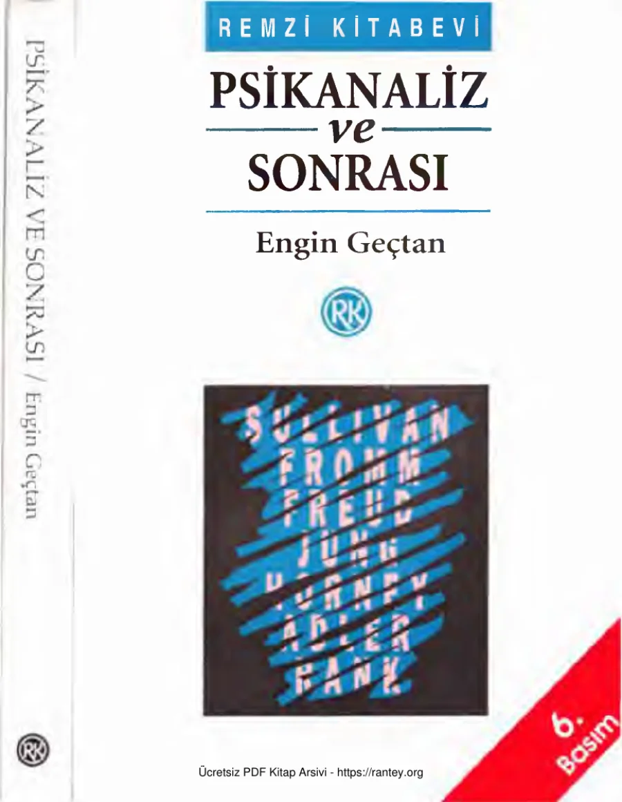 Psikanaliz ve Sonrası Remzi Kitabevi kapak görseli