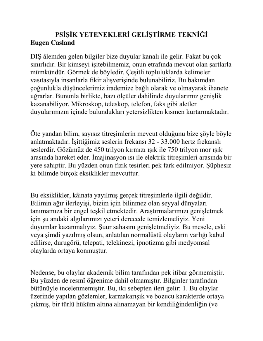 Psişik Yetenekleri Geliştirme Tekniği 2 kapak görseli