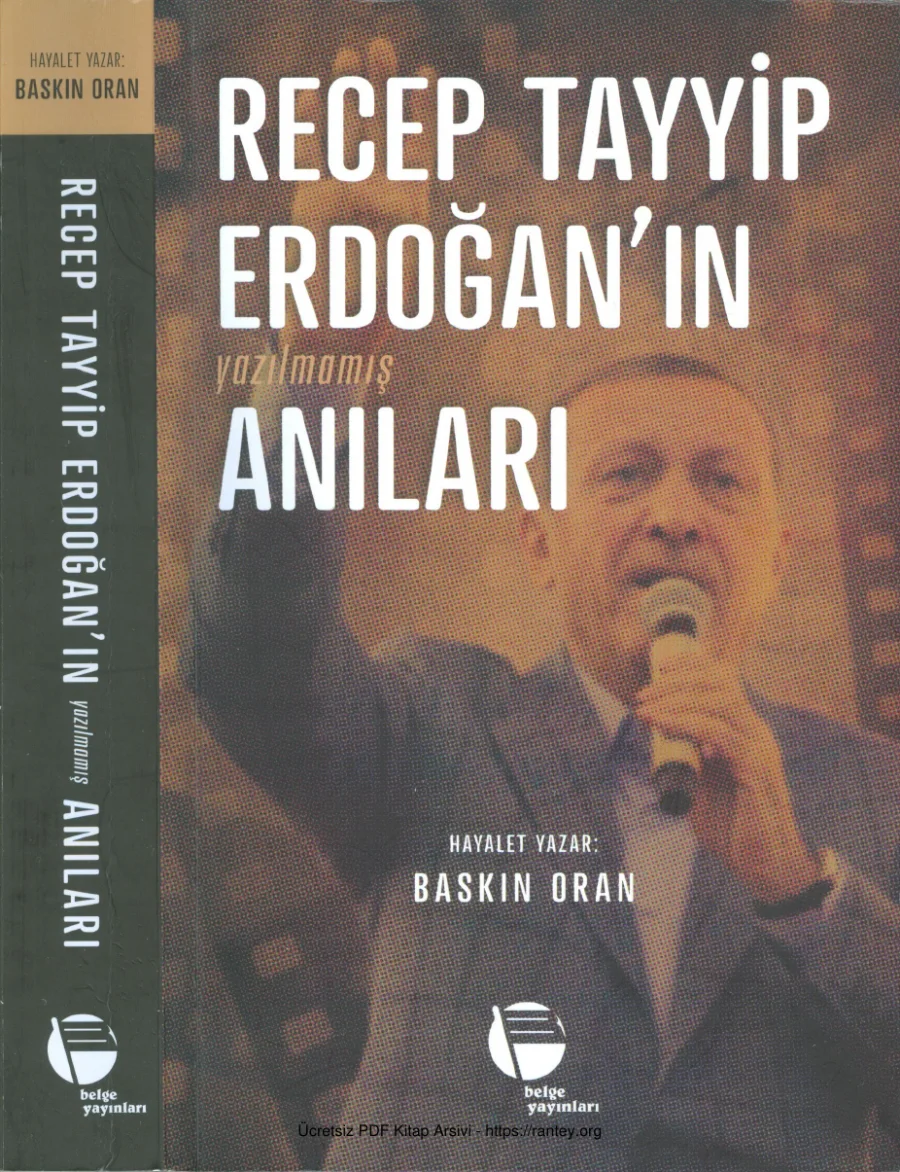 Recep Tayyip Erdoğanın Yazılmamış Anıları kapak görseli