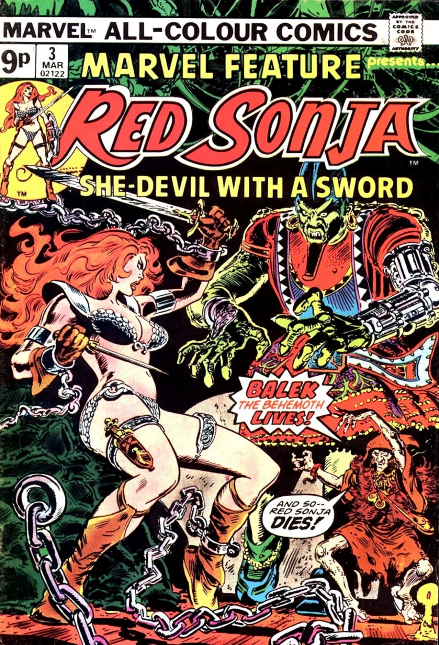 Red Sonja: Marvel Feature 3 kapak görseli
