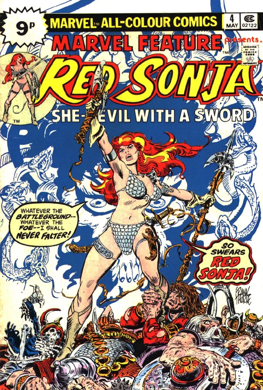 Red Sonja: Marvel Feature 4 kapak görseli