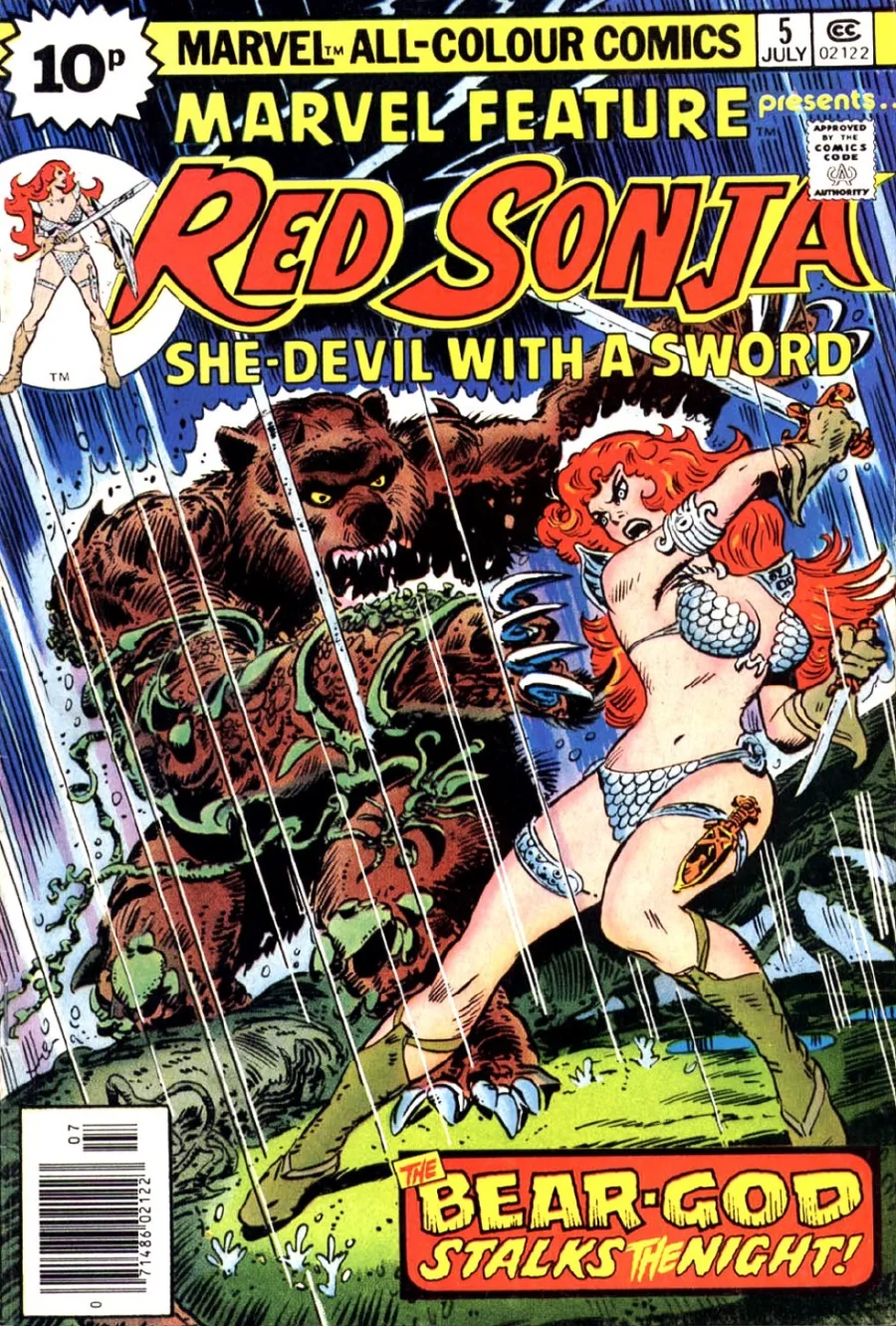 Red Sonja: Marvel Feature 5 kapak görseli
