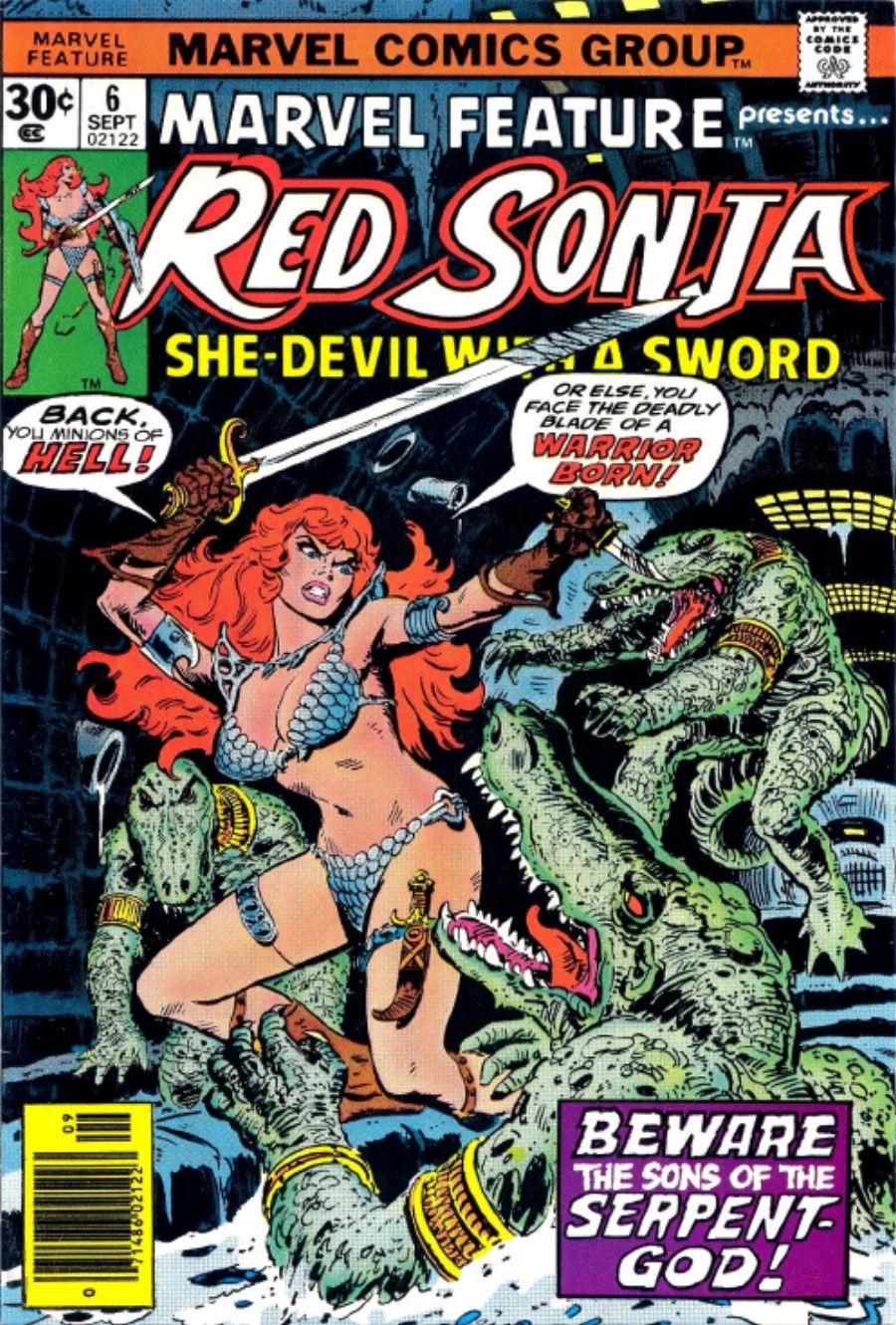 Red Sonja: Marvel Feature 6 kapak görseli