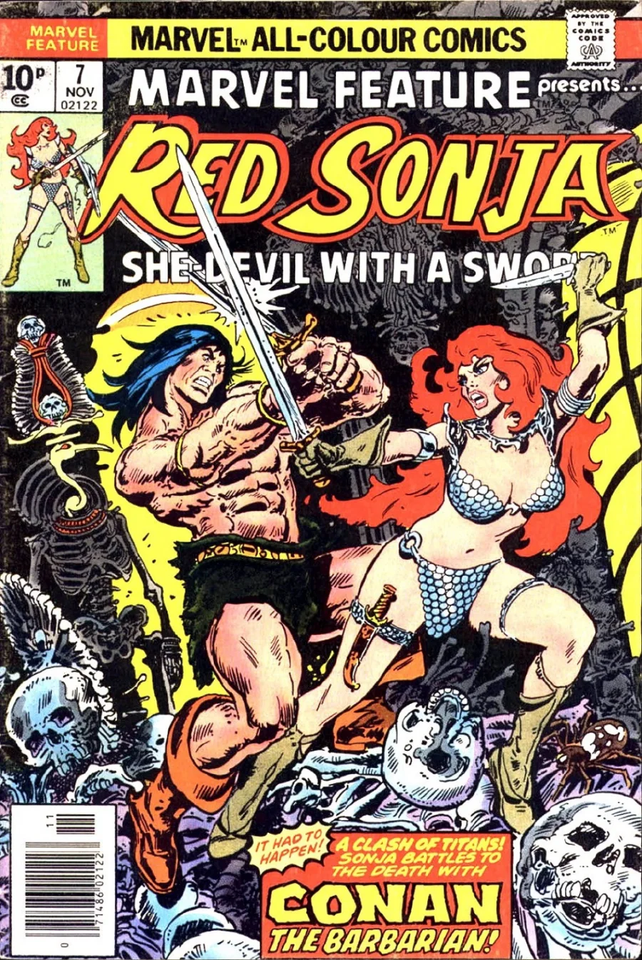 Red Sonja: Marvel Feature 7 kapak görseli
