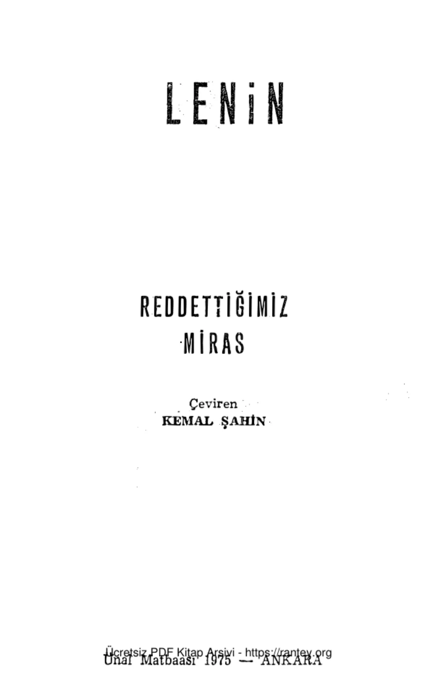 Redettiğimiz Miras Çağrı Yayınları kapak görseli