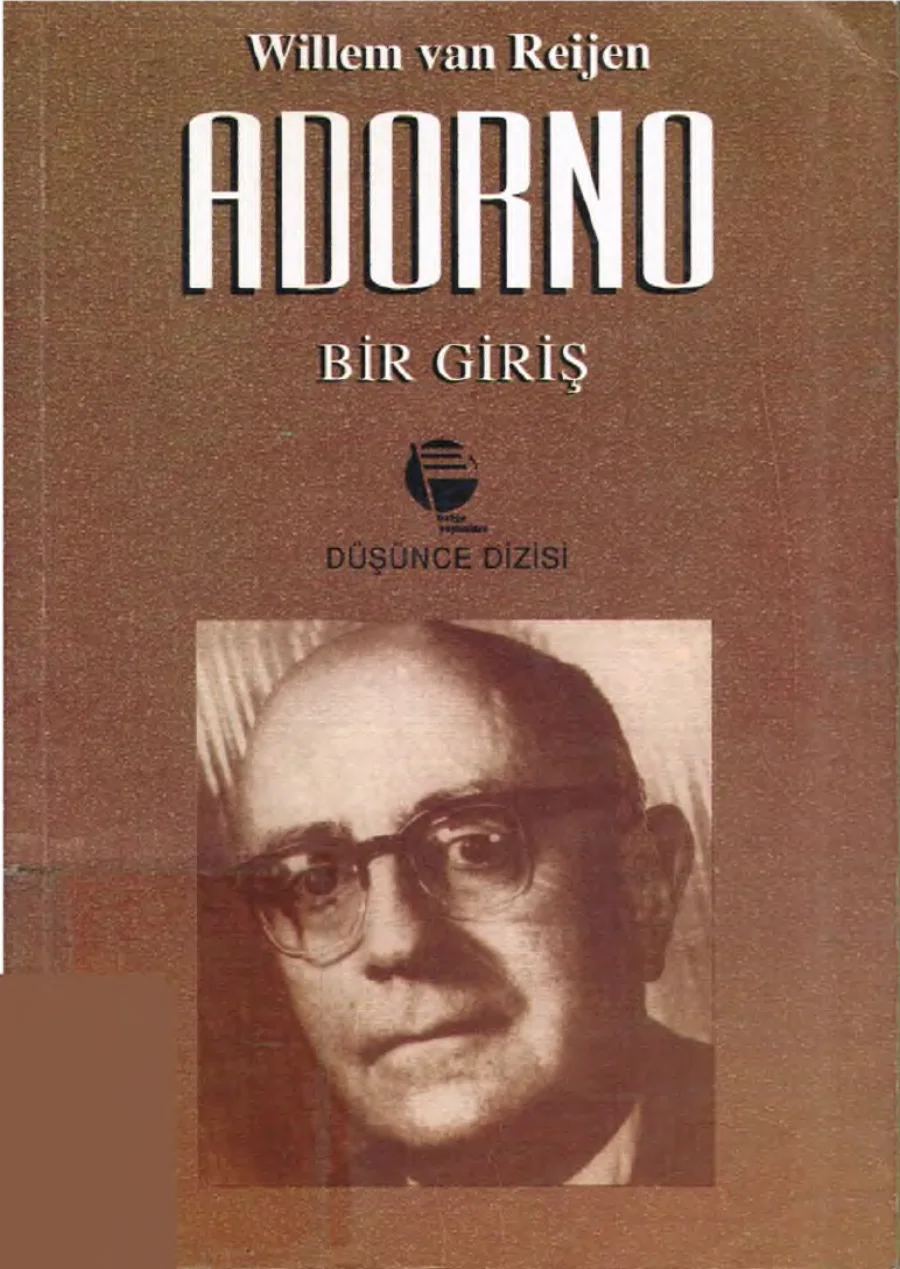 Reijen Adorno Bir Giriş kapak görseli