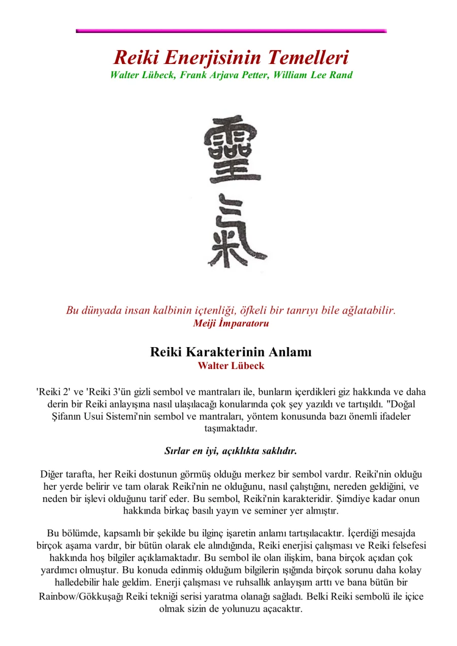 Reiki Enerjisinin Temelleri 4 kapak görseli