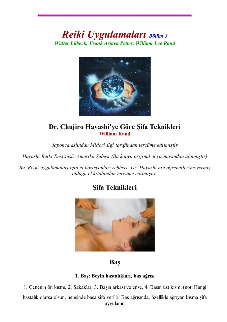 Reiki Uygulama 3 kapak görseli