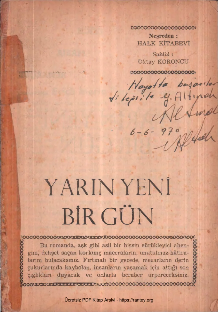 Remarque Yarın Yeni Bir Gün kapak görseli