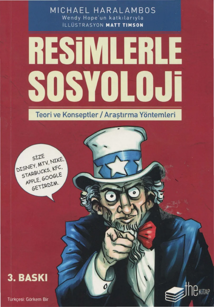 Resimlerle Sosyoloji The kapak görseli