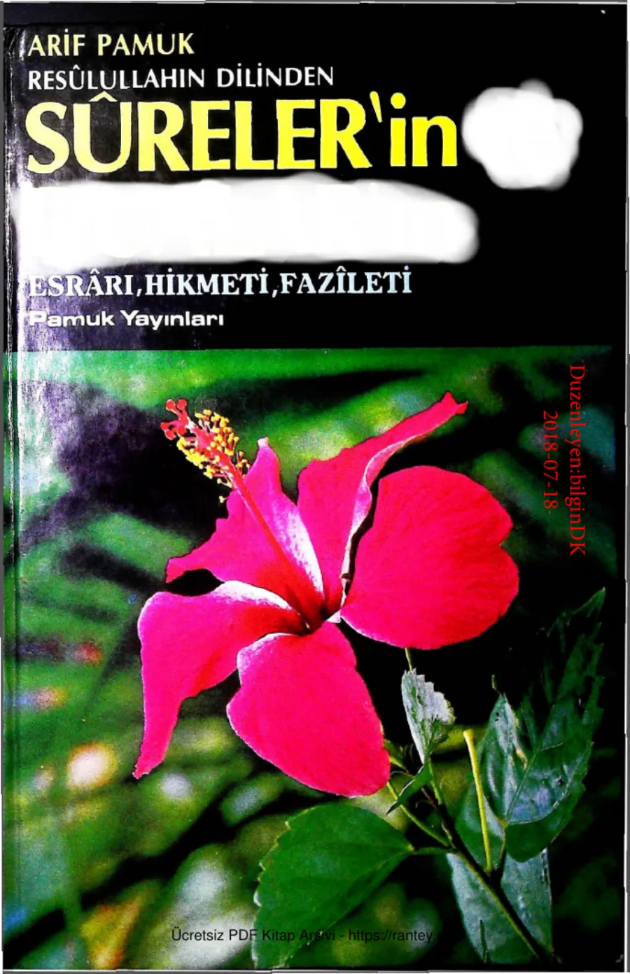 Resulullahin Dilinden Surelerin Esrari Hikmeti ve Fazileti kapak görseli