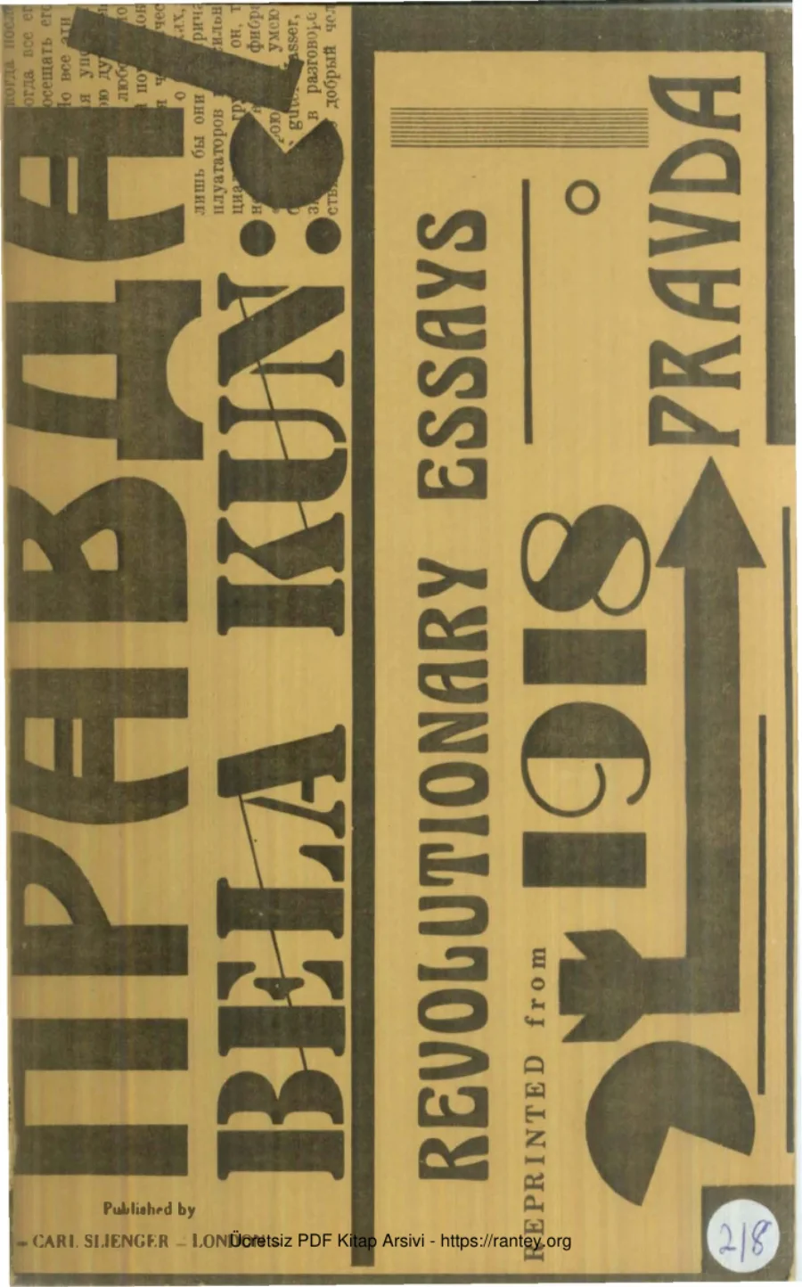 Revolutionary Essays 1918 from Pravda kapak görseli