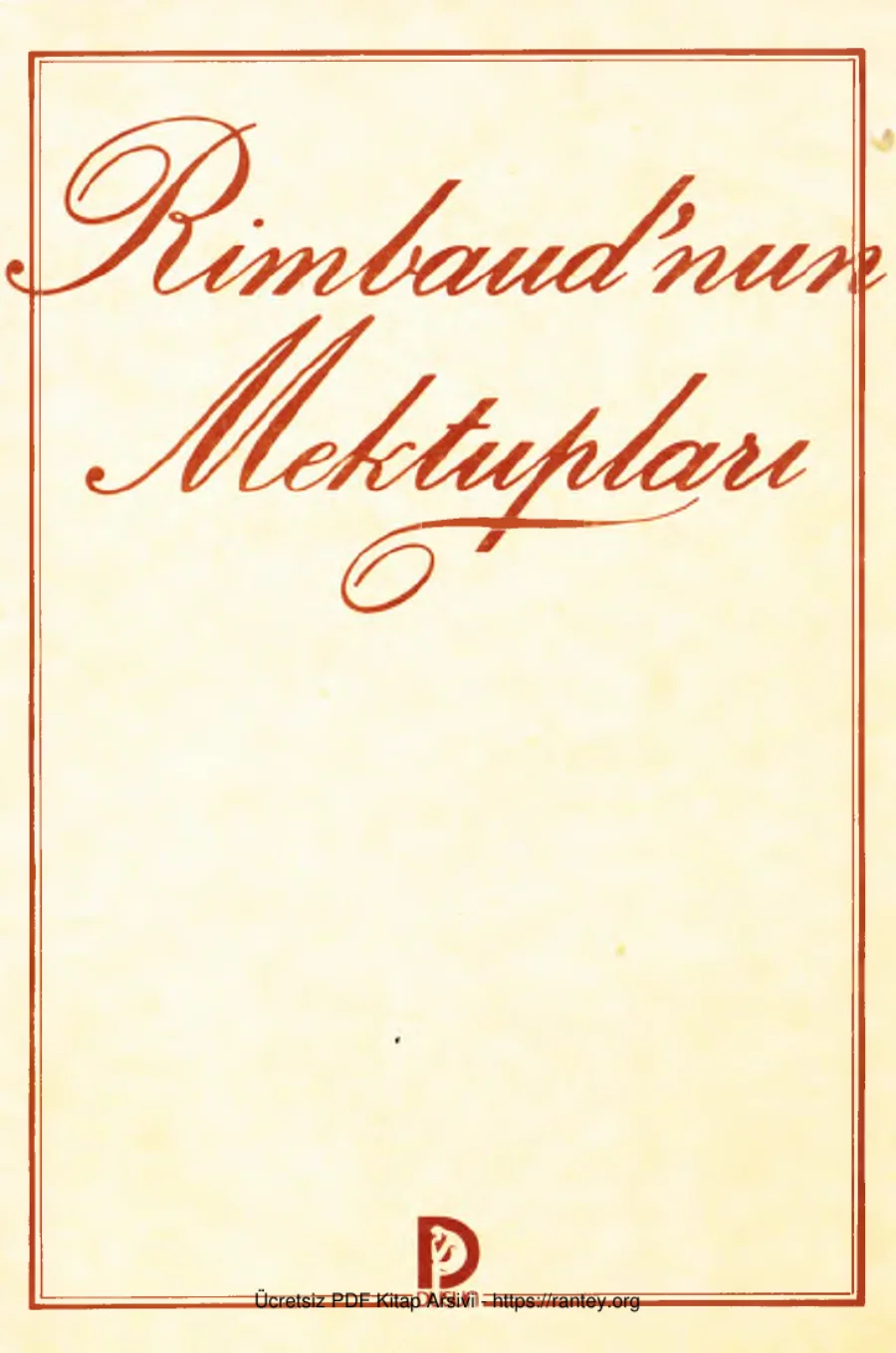 Rimbaud'nun Mektupları kapak görseli