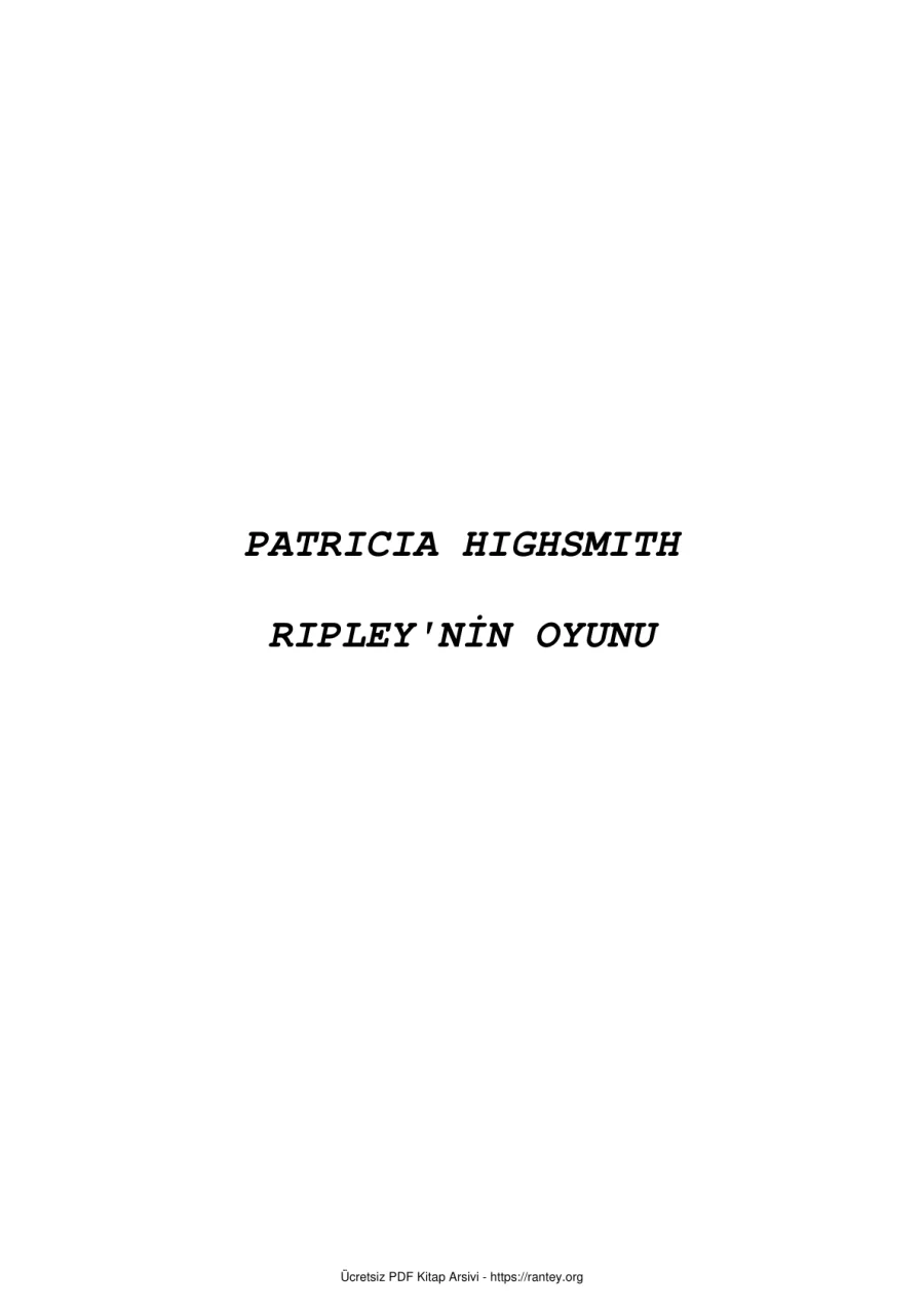 Ripleynin Oyunu kapak görseli