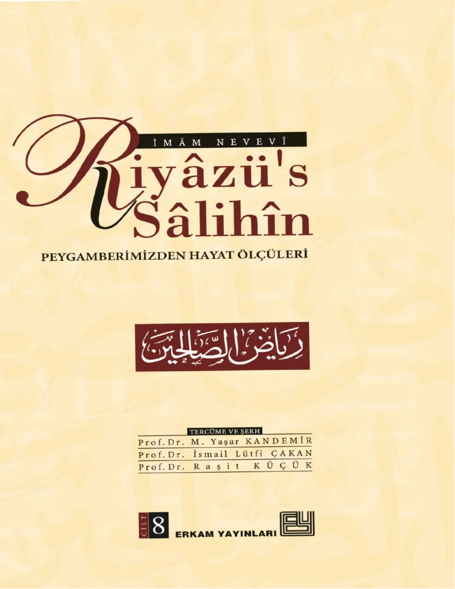 Riyâzü's-Sâlihîn Cilt 8 kitap kapağı
