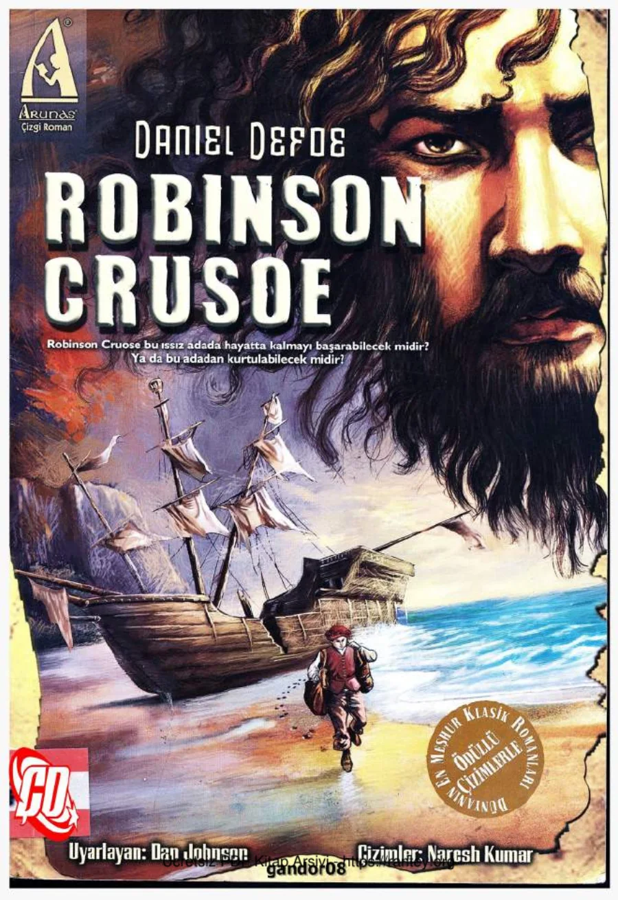 Robinson Crusoe Arunas Yayınları kapak görseli