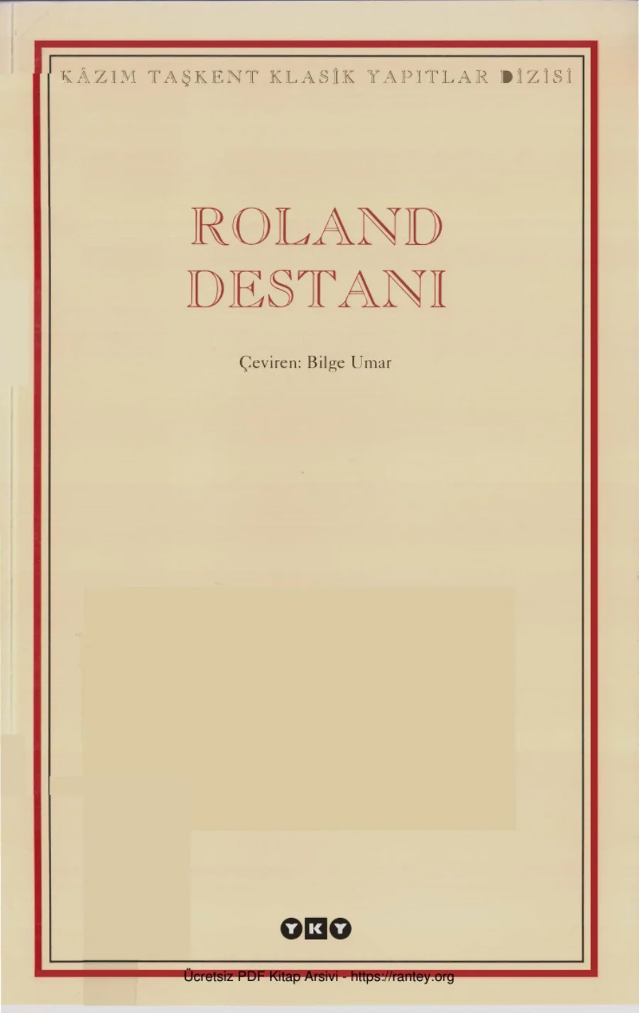 Roland Destanı kapak görseli
