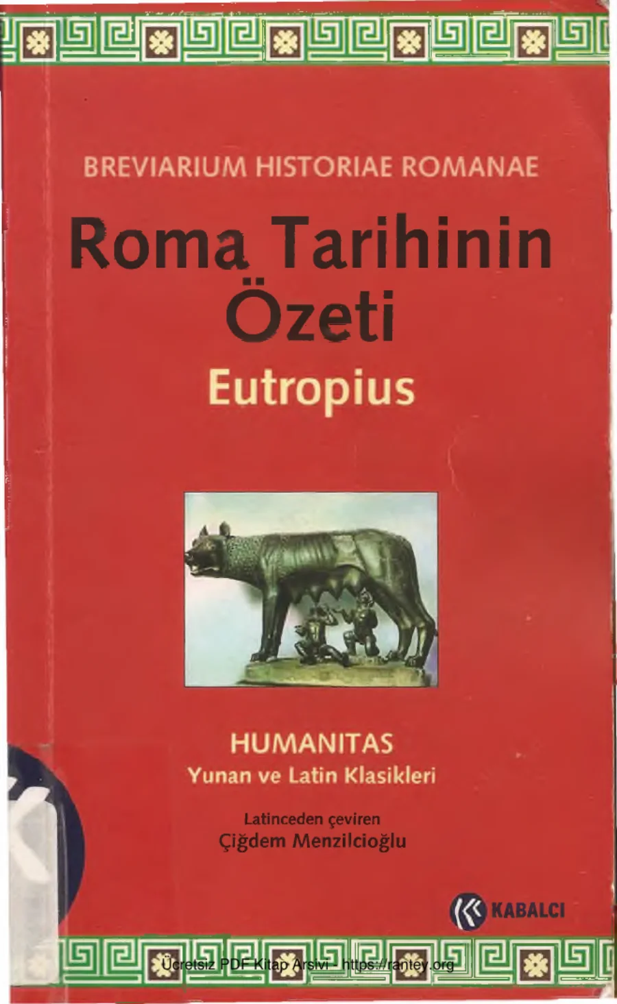 Roma Tarihinin Özeti kapak görseli