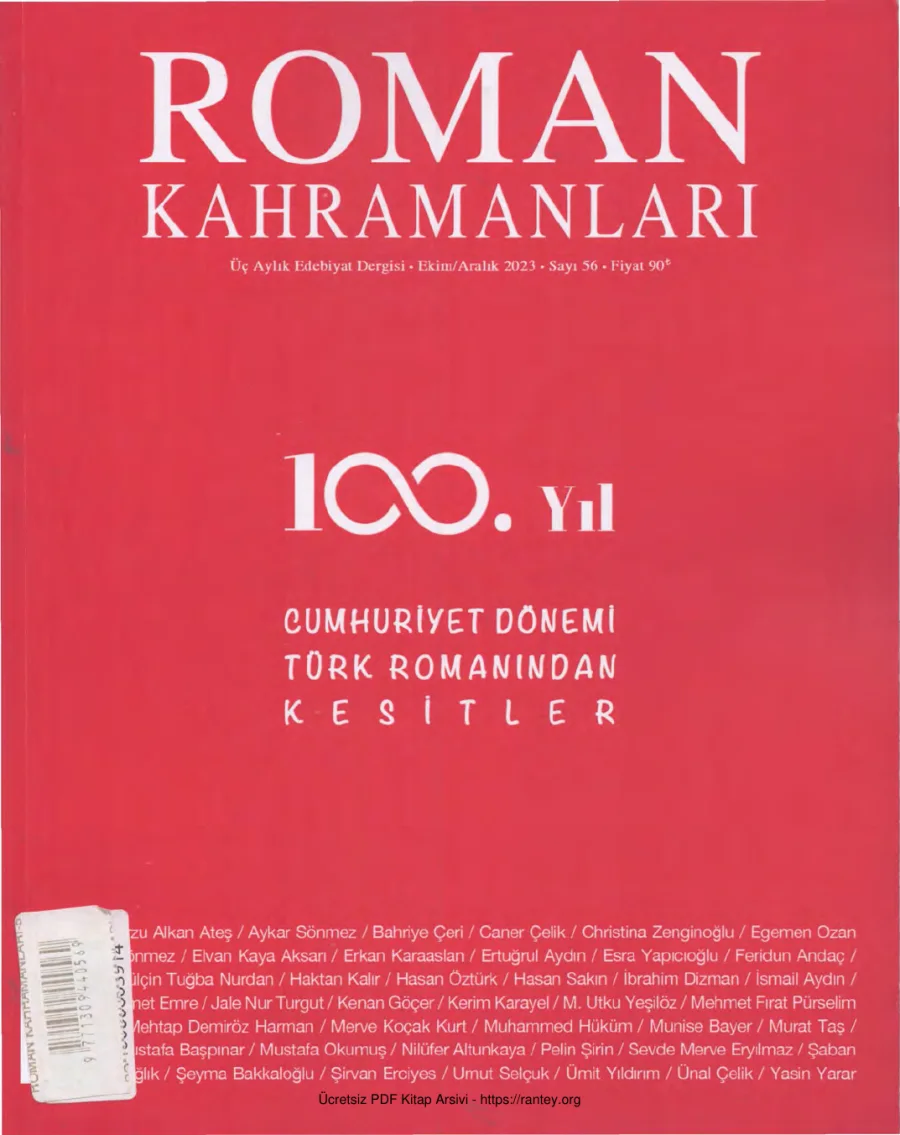 Roman Kahramanları Sayı 056 - Ekim Aralık 2023 kapak görseli