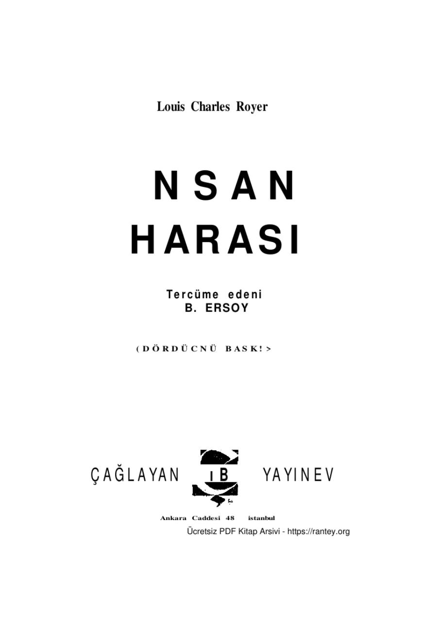 Royer Insan Harasi kapak görseli