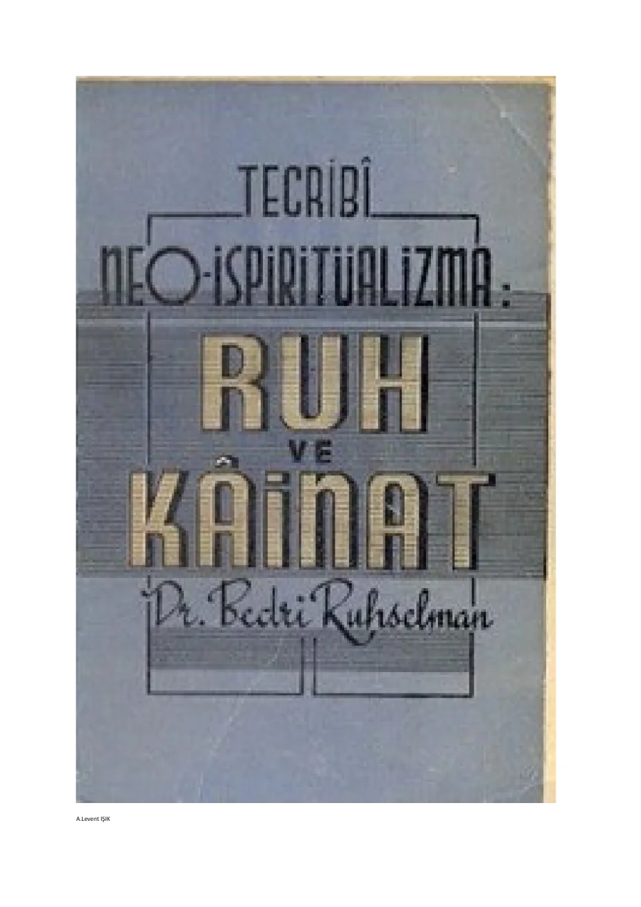 Ruh ve Kâinat kapak görseli