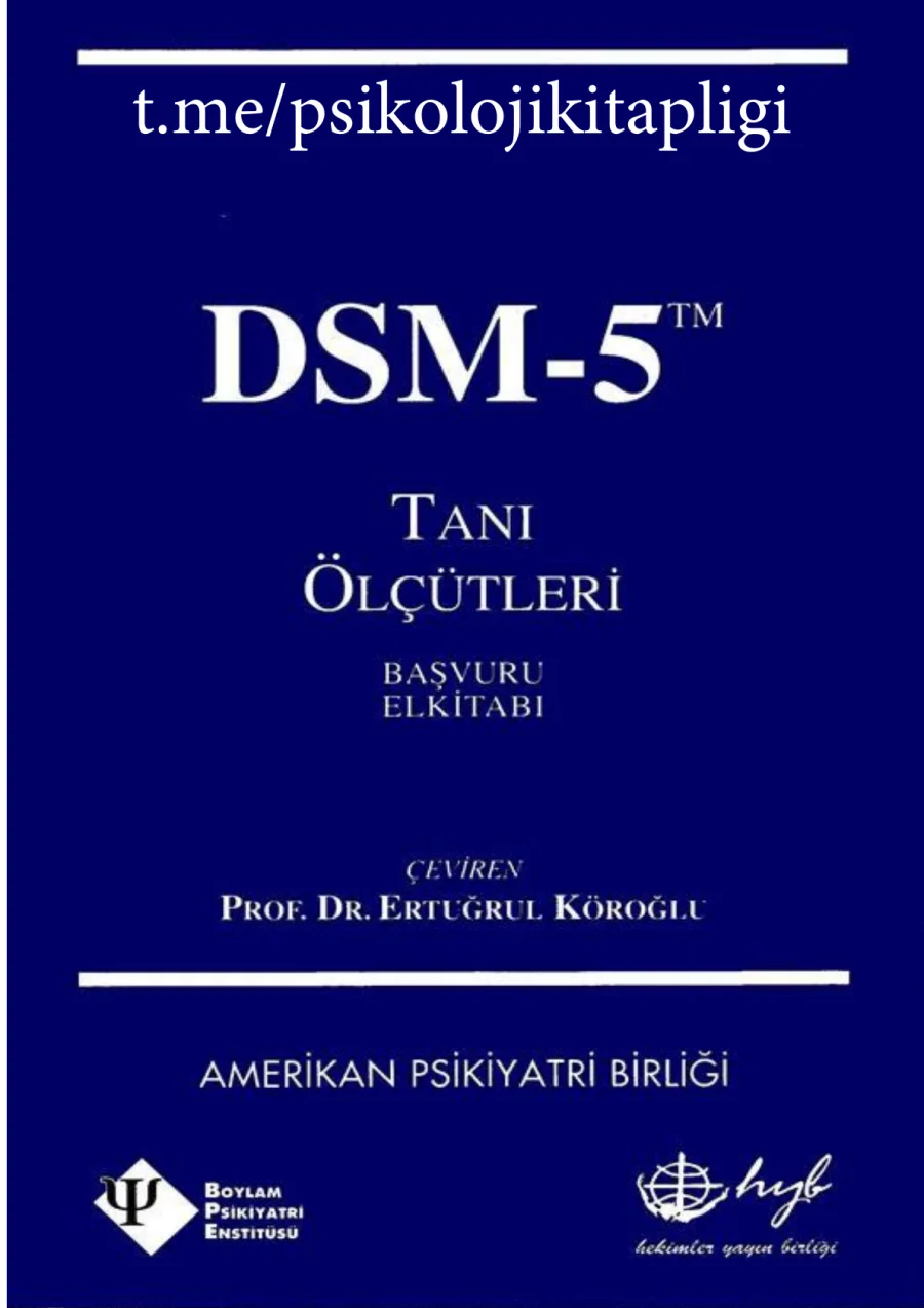 Ruhsal Bozuklukların Tanısal ve İstatistiksel El Kitabı kapak görseli