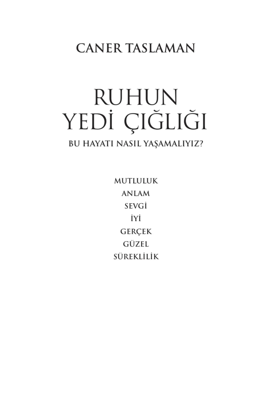 Ruhun Yedi Çığlığı kapak görseli
