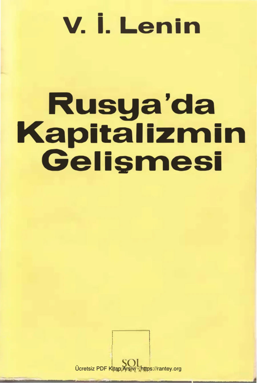 Rusya'da Kapitalizmin Gelişmesi kapak görseli