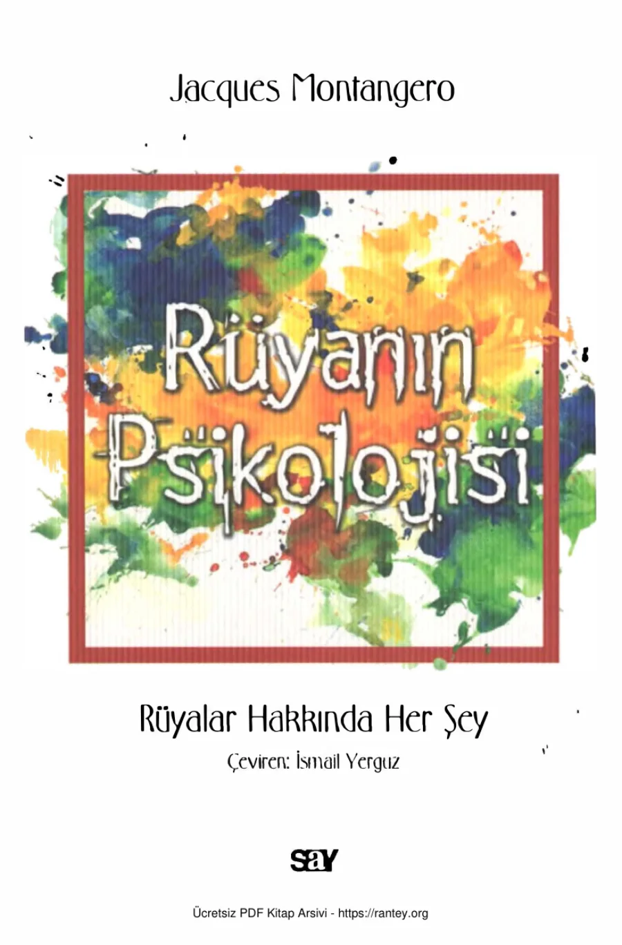 Rüyanın Psikolojisi kapak görseli