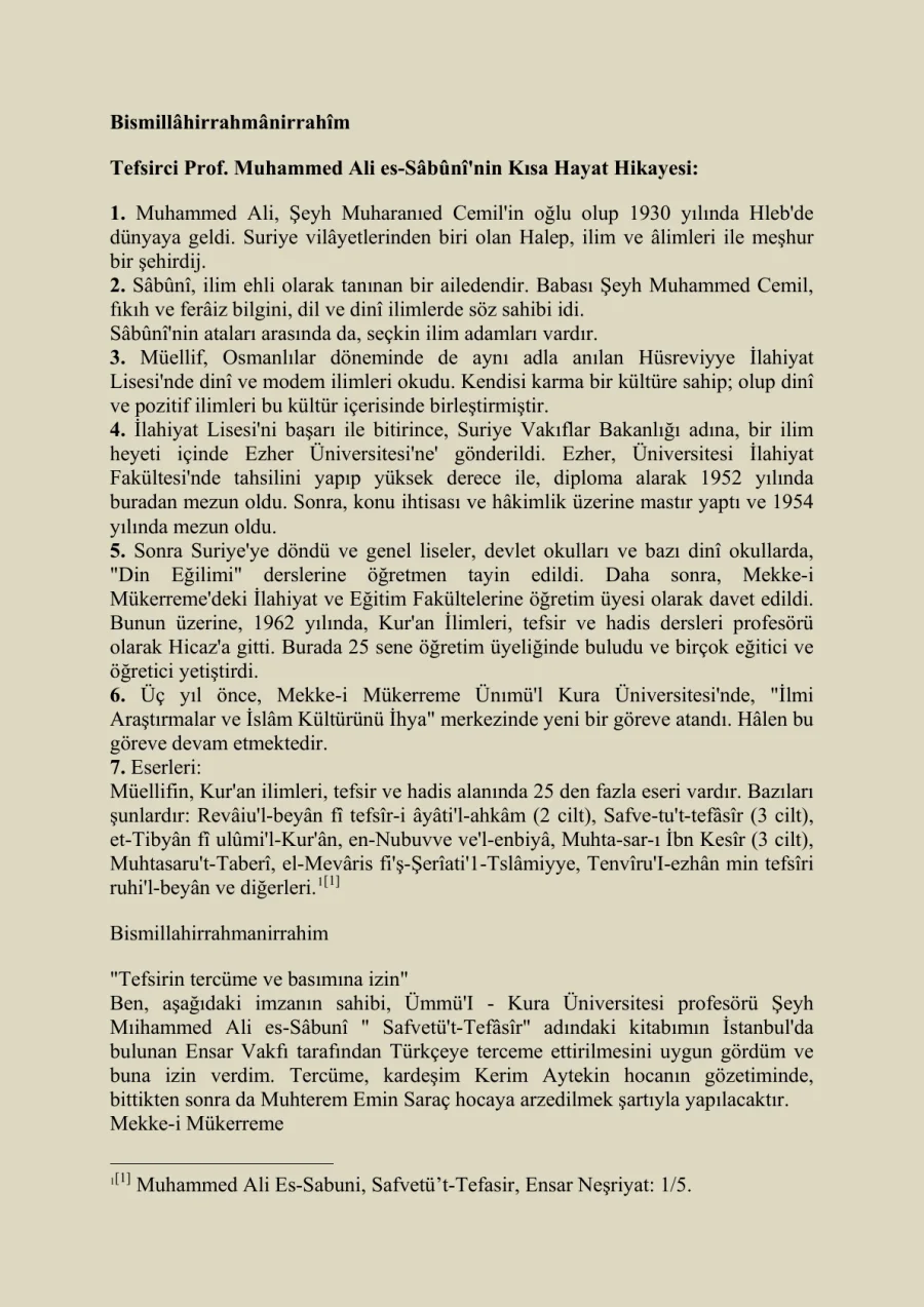 Safvetü't-Tefâsîr PDF kapak görseli
