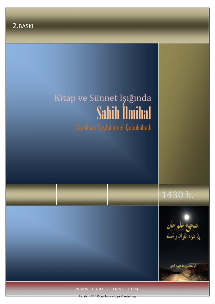 SAHİH İLMİHAL Ebu Abdulmumin Tekin Mıhçı 2 kapak görseli