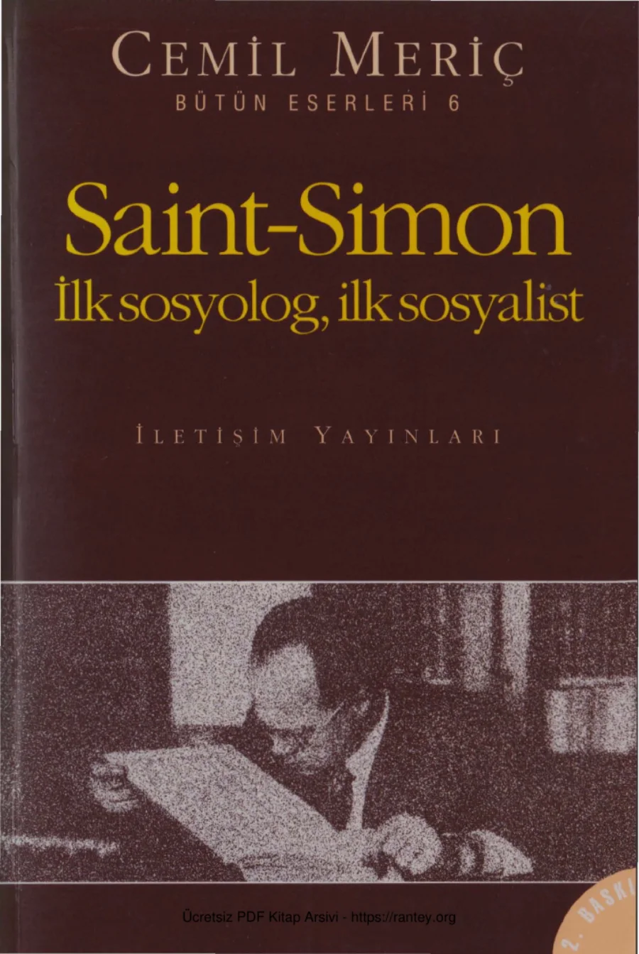 Saint-Simon: İlk Sosyolog, İlk Sosyalist kapak görseli