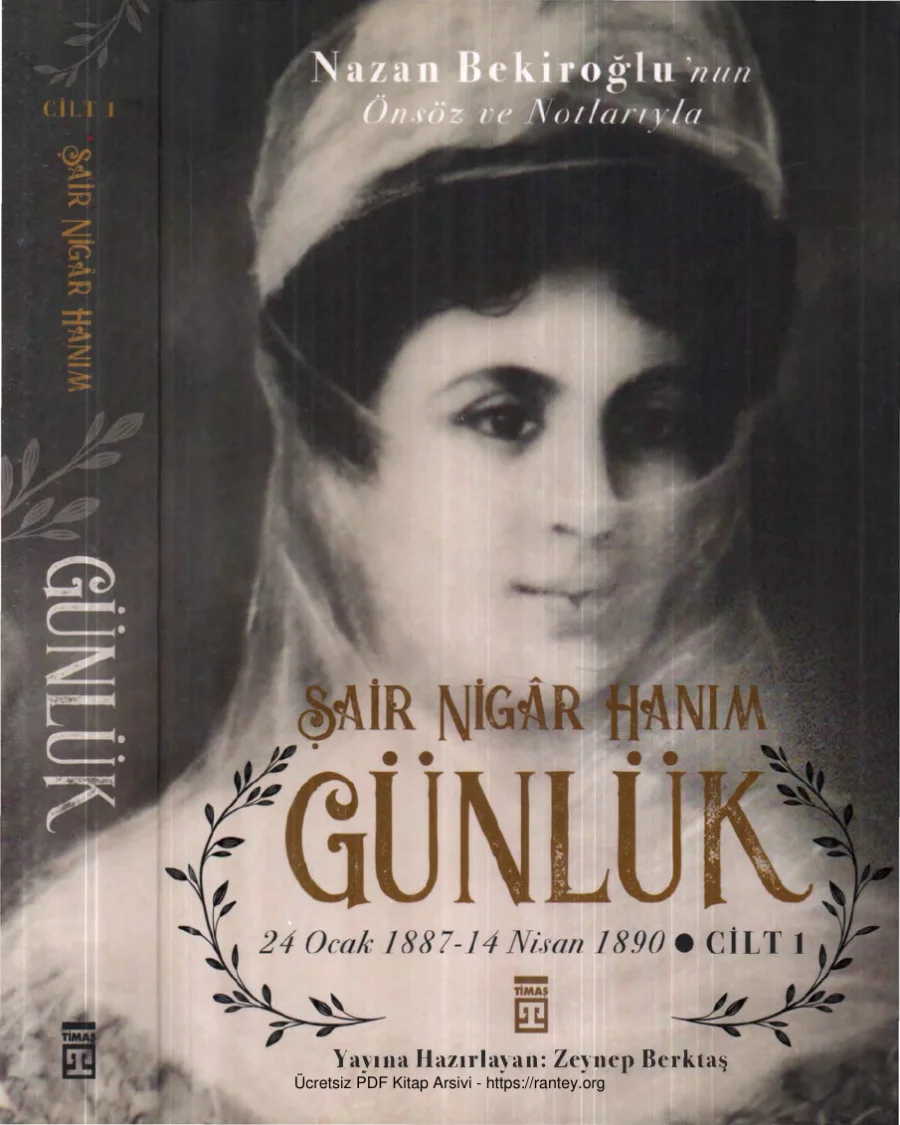 Şair Nigar Hanım Günlük 24 Ocak 1887 14 Nisan 1890 Cilt I kapak görseli