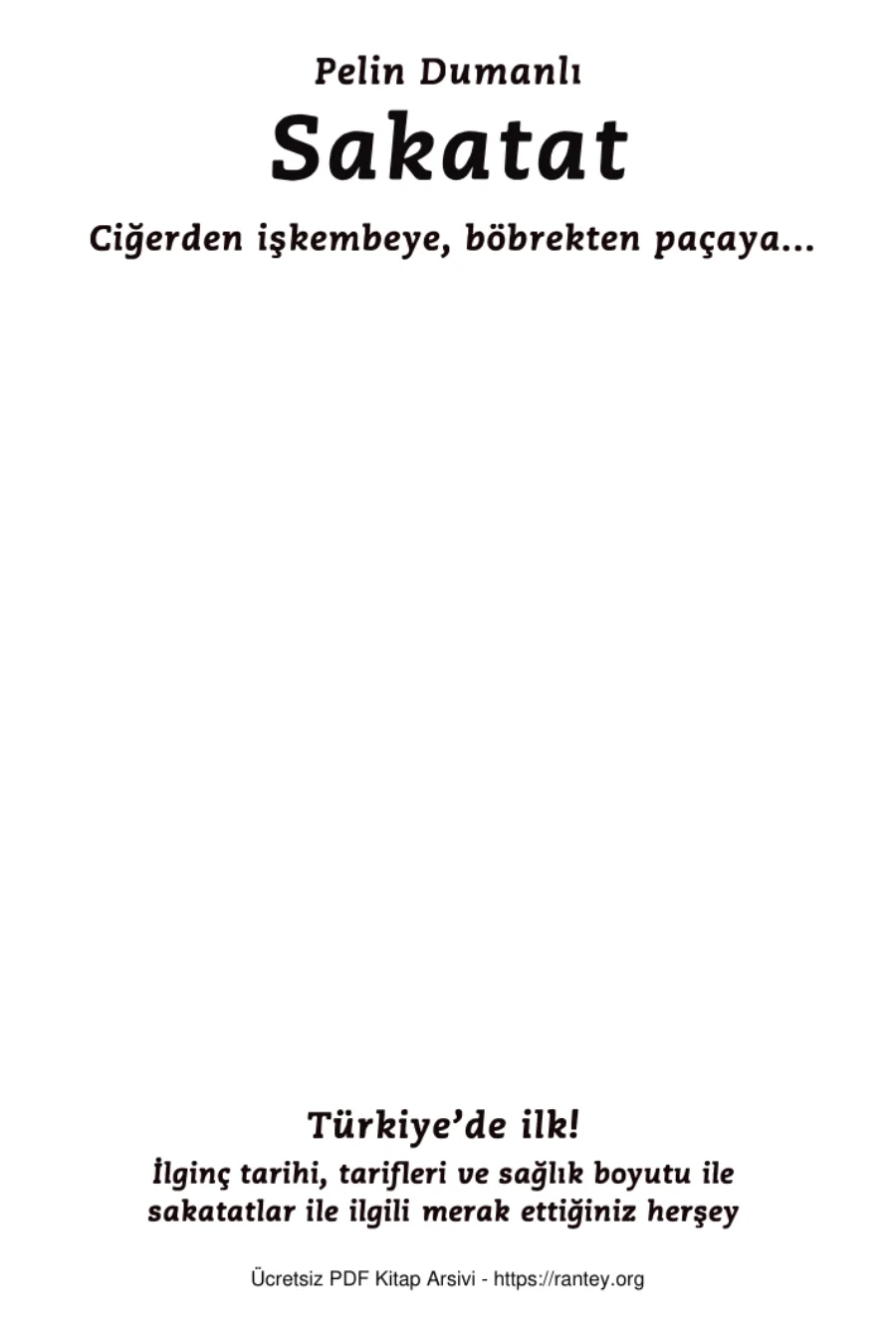 Sakatat Ciğerden İişkembeye Böbrekten Paçaya Hayy Kitap kapak görseli