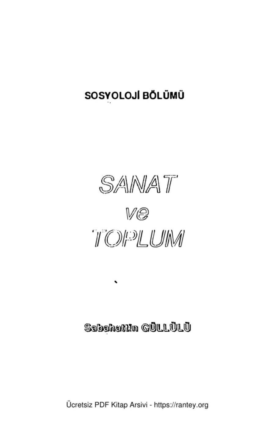 Sanat ve Toplum kapak görseli