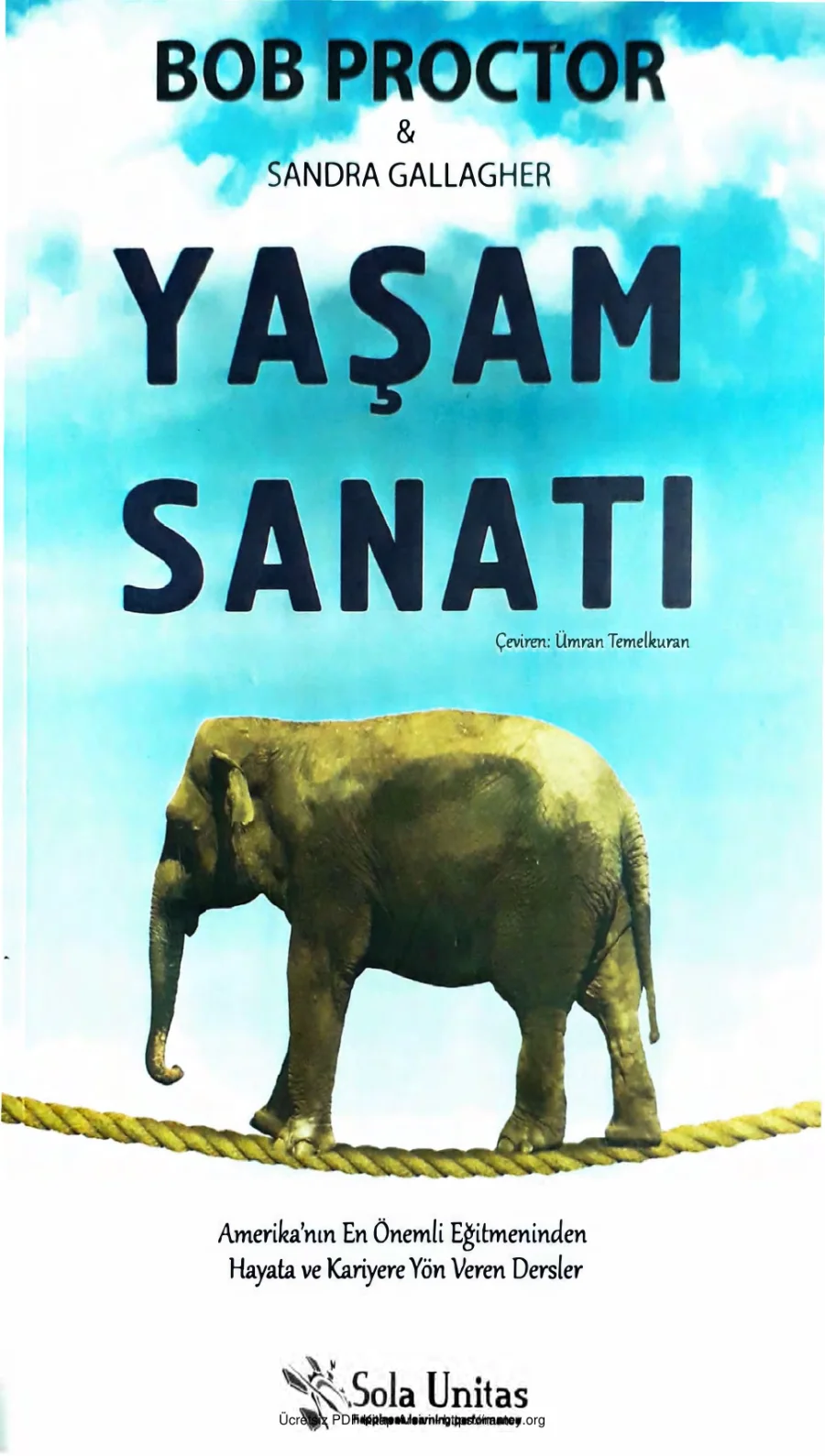 Sandra Gallagher Yaşam Sanatı Sola Unitas Yayınları kapak görseli