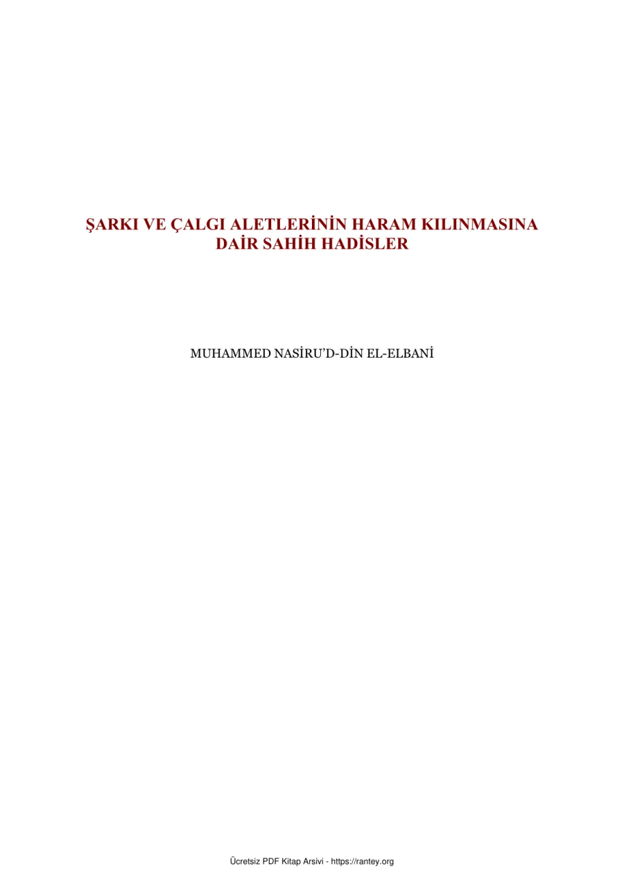SARKI VE CALGI ALETLERIN HARAMLILIGI EL BANI Ebu Abdulmumin Tekin Mıhçı kapak görseli