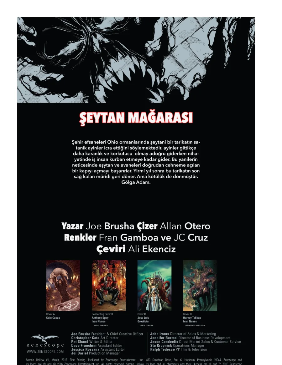 Satan's Hollow: Şeytan Mağarası 5 kapak görseli