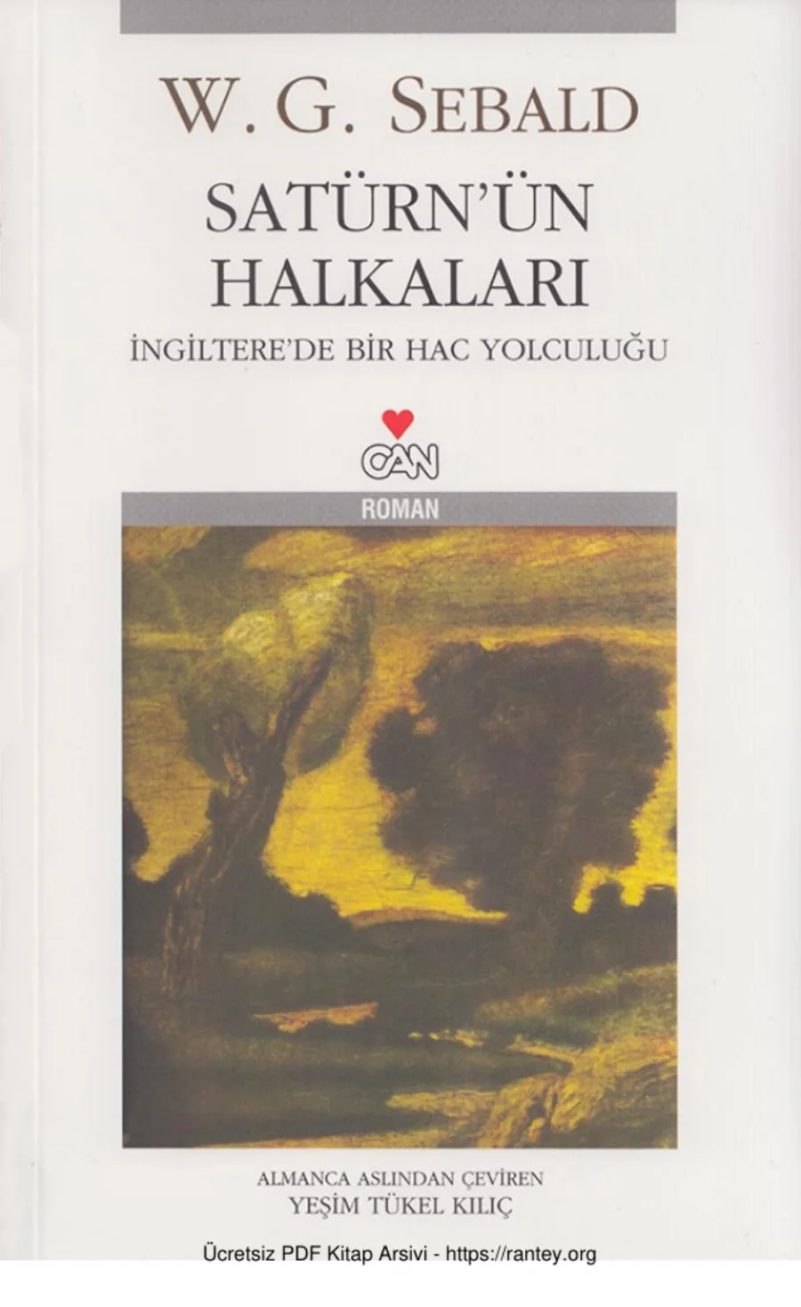 Satürnün Halkaları Can Yayınları kapak görseli